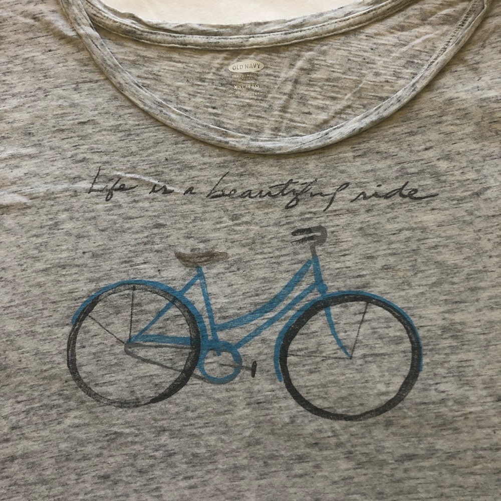 Old Navy Heather Gray Graphic Tee size XXL